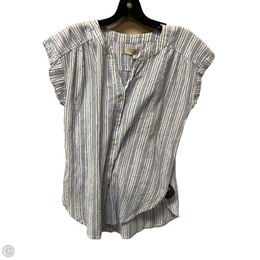 Top Short Sleeve By Loft In Striped Pattern, Size: Xs