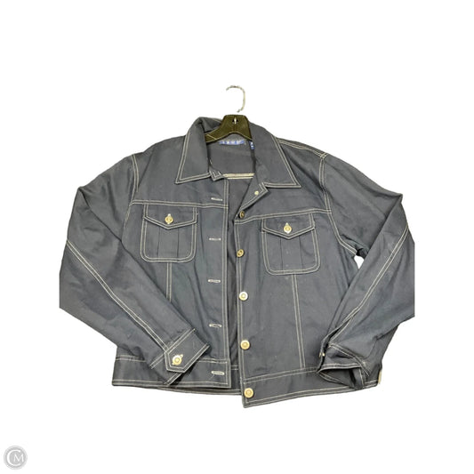Jacket Denim By Izod In Blue, Size: 10
