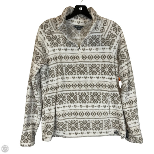 Jacket Other By Eddie Bauer In Grey & White, Size: M