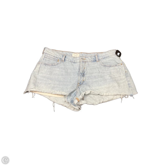 Shorts By Pilcro In Blue Denim, Size: 16