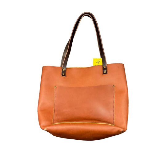 Handbag Leather By Portland Leather, Size: Large