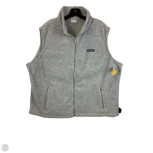 Vest Fleece By Columbia In Grey, Size: 3x