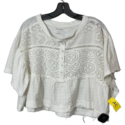Top Short Sleeve By Pilcro In White, Size: Xs