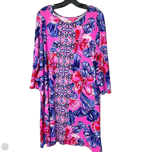 Dress Designer By Lilly Pulitzer In Pink & Purple, Size: Xl