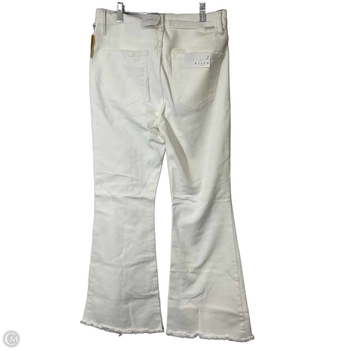 Jeans Flared By Risen In White Denim, Size: 6