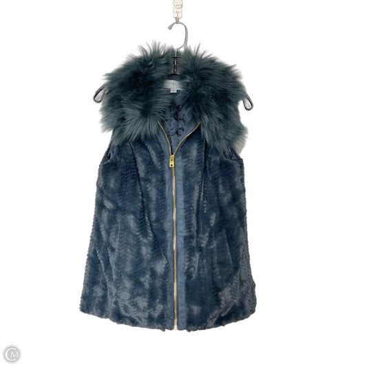 Vest Faux Fur & Sherpa By Marc New York In Blue, Size: S