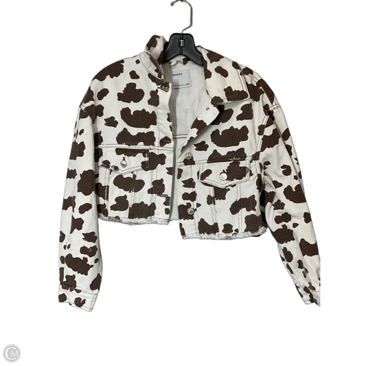Jacket Denim By Bershka In Animal Print, Size: Xs