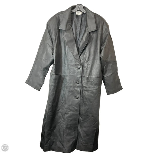Coat Leather By Cmb In Black, Size: 2x