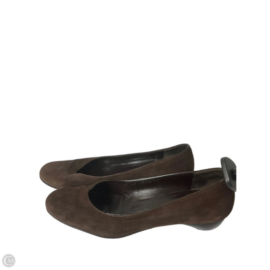 Shoes Luxury Designer By Ferragamo In Brown, Size: 9.5