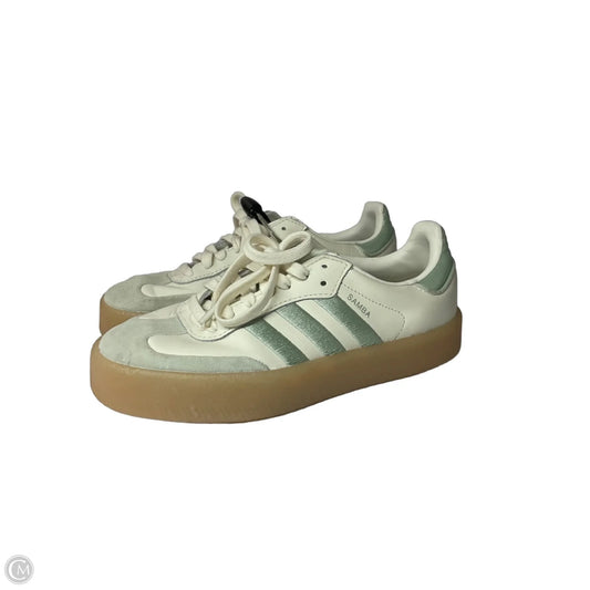 Shoes Sneakers By Adidas In Green & White, Size: 7