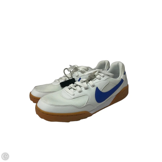 Shoes Sneakers By Nike In Blue & White, Size: 9