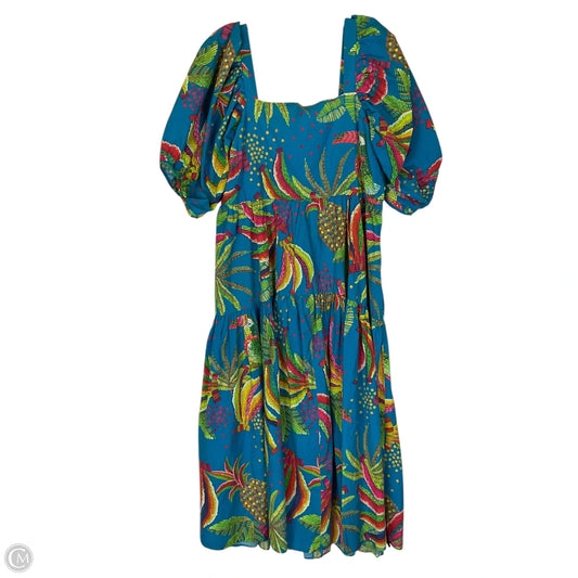 Dress Casual Maxi By Farm Rio In Blue, Size: Xl