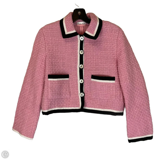 Blazer By Clothes Mentor In Pink, Size: L