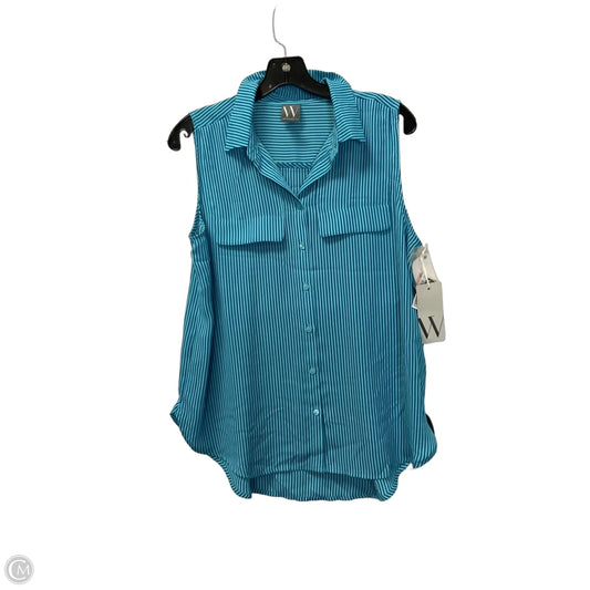 Top Sleeveless By Worthington In Blue, Size: M