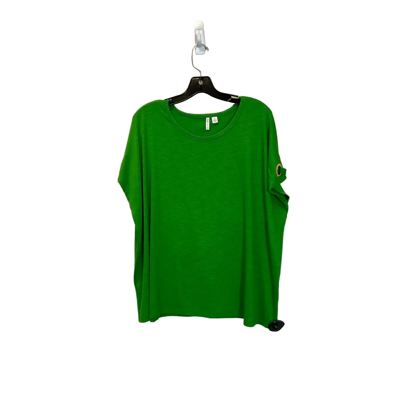 Top Short Sleeve By Cato In Green, Size: Xl