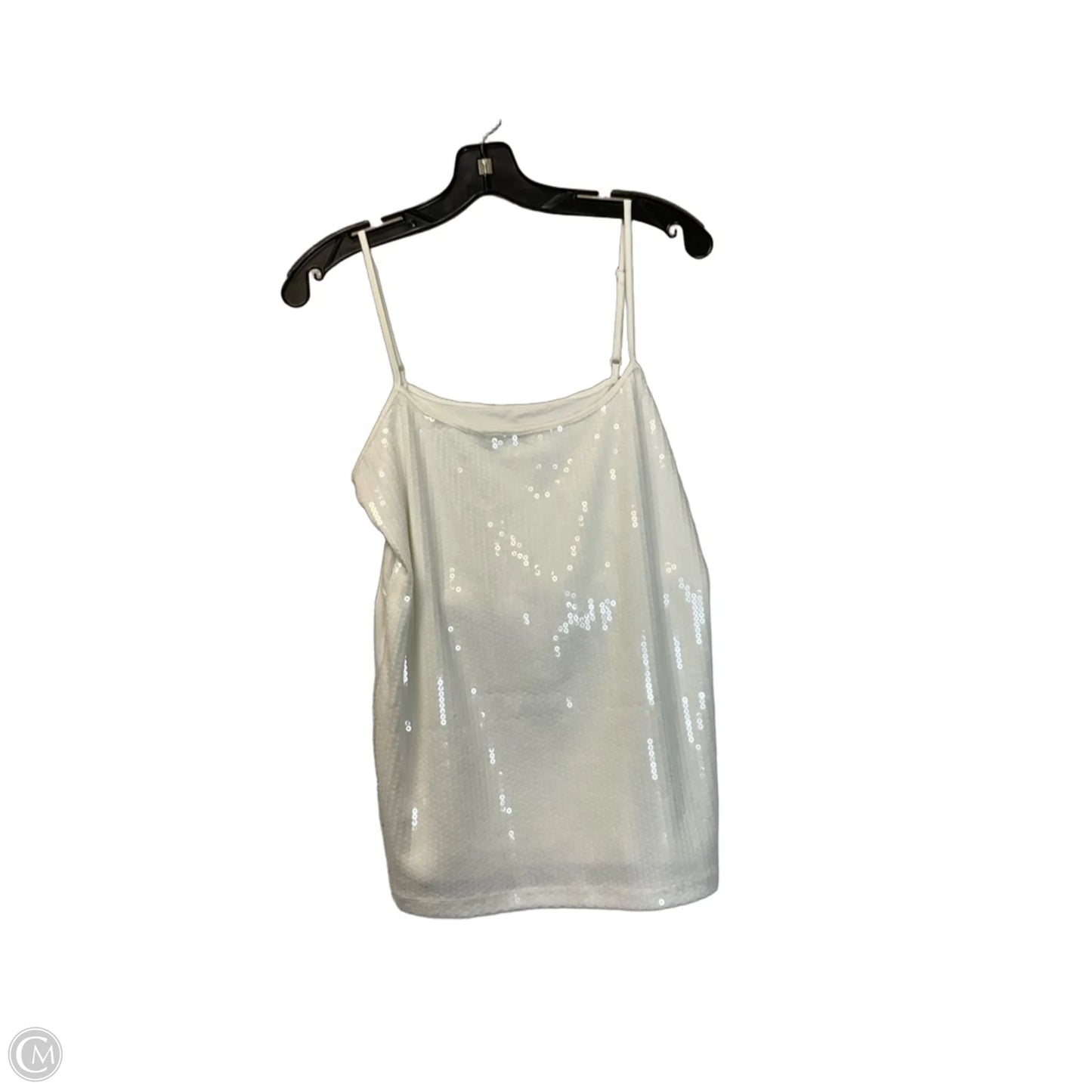 Top Sleeveless By Loft In White, Size: L