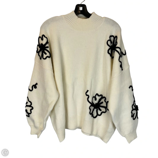Sweater By Chicsoul In Cream, Size: 3x