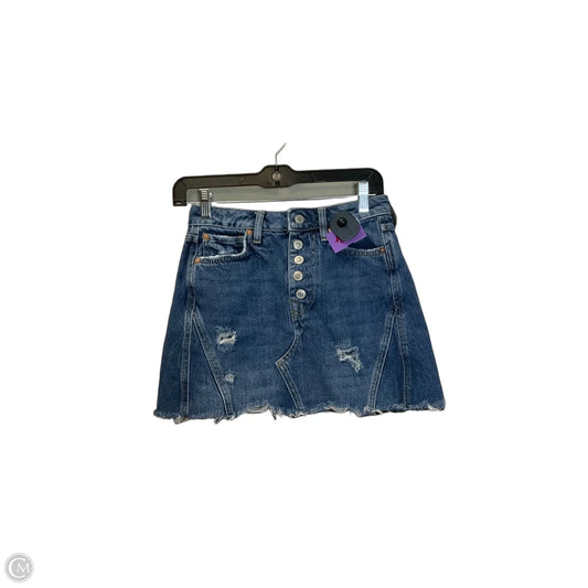 Skirt Mini & Short By We The Free In Blue Denim, Size: 2