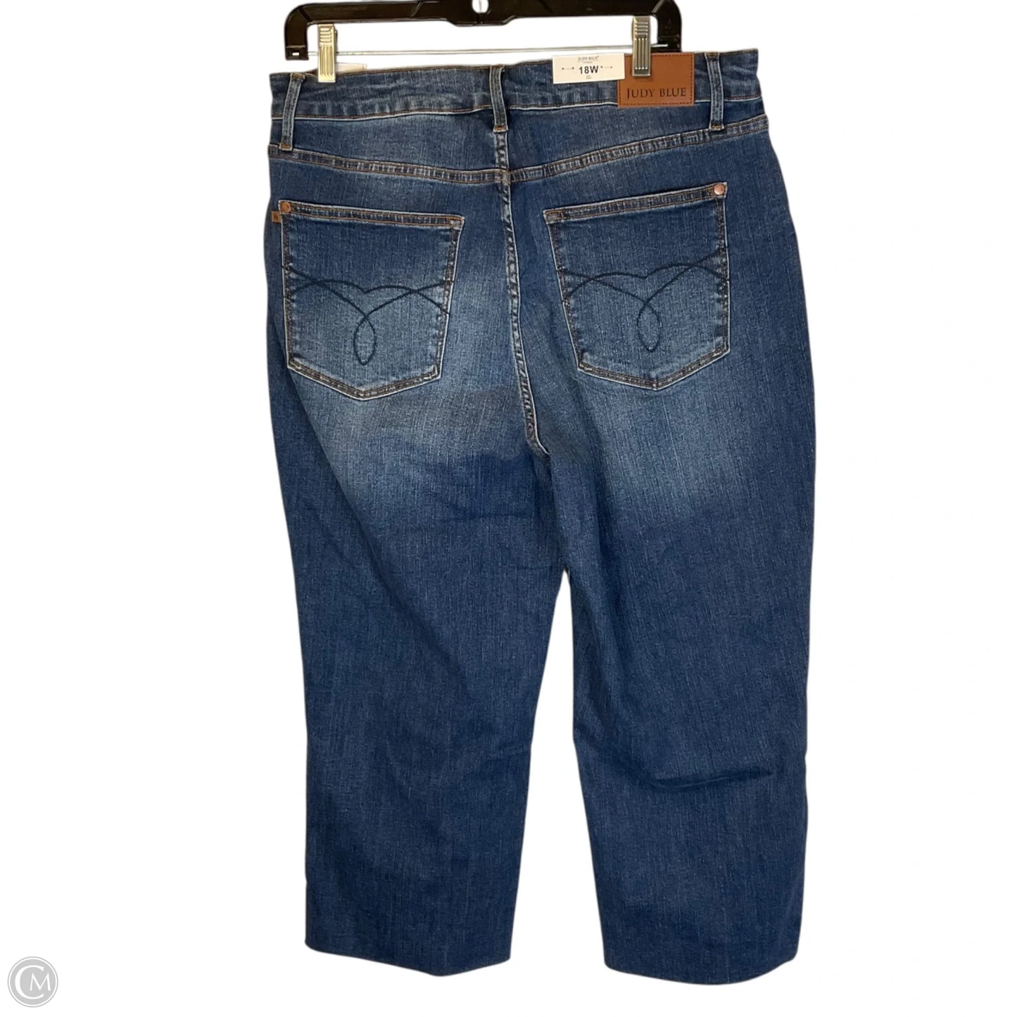 Jeans Wide Leg By Judy Blue In Blue Denim, Size: 18