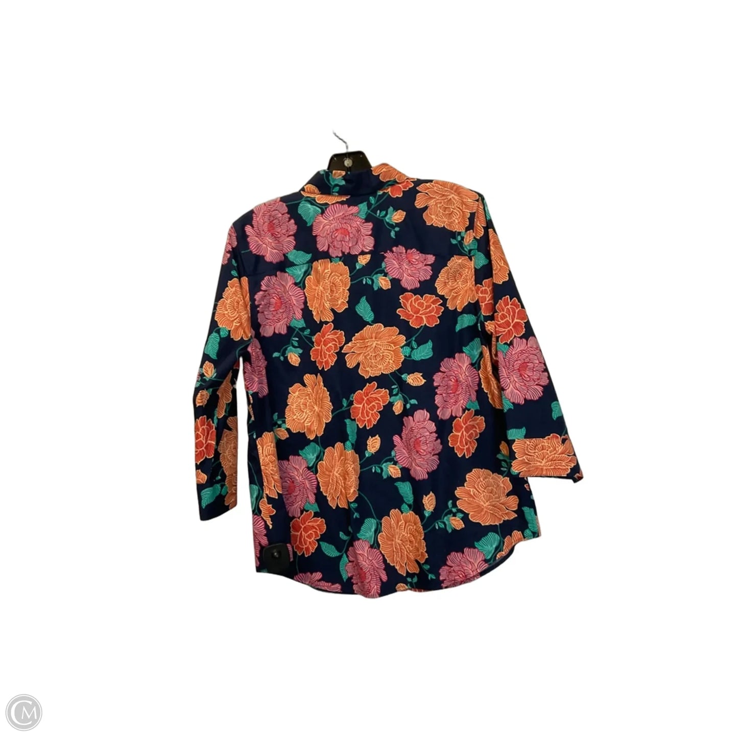 Top Long Sleeve By Chicos In Blue, Size: S