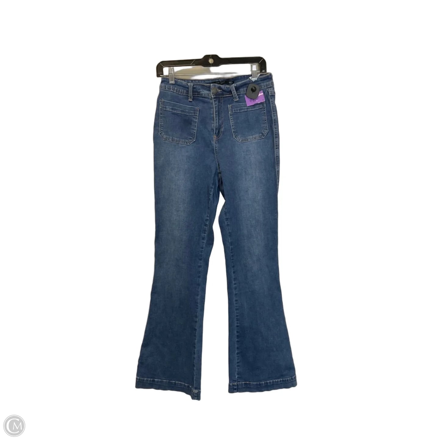 Jeans Flared By One 5 One In Blue Denim, Size: 6