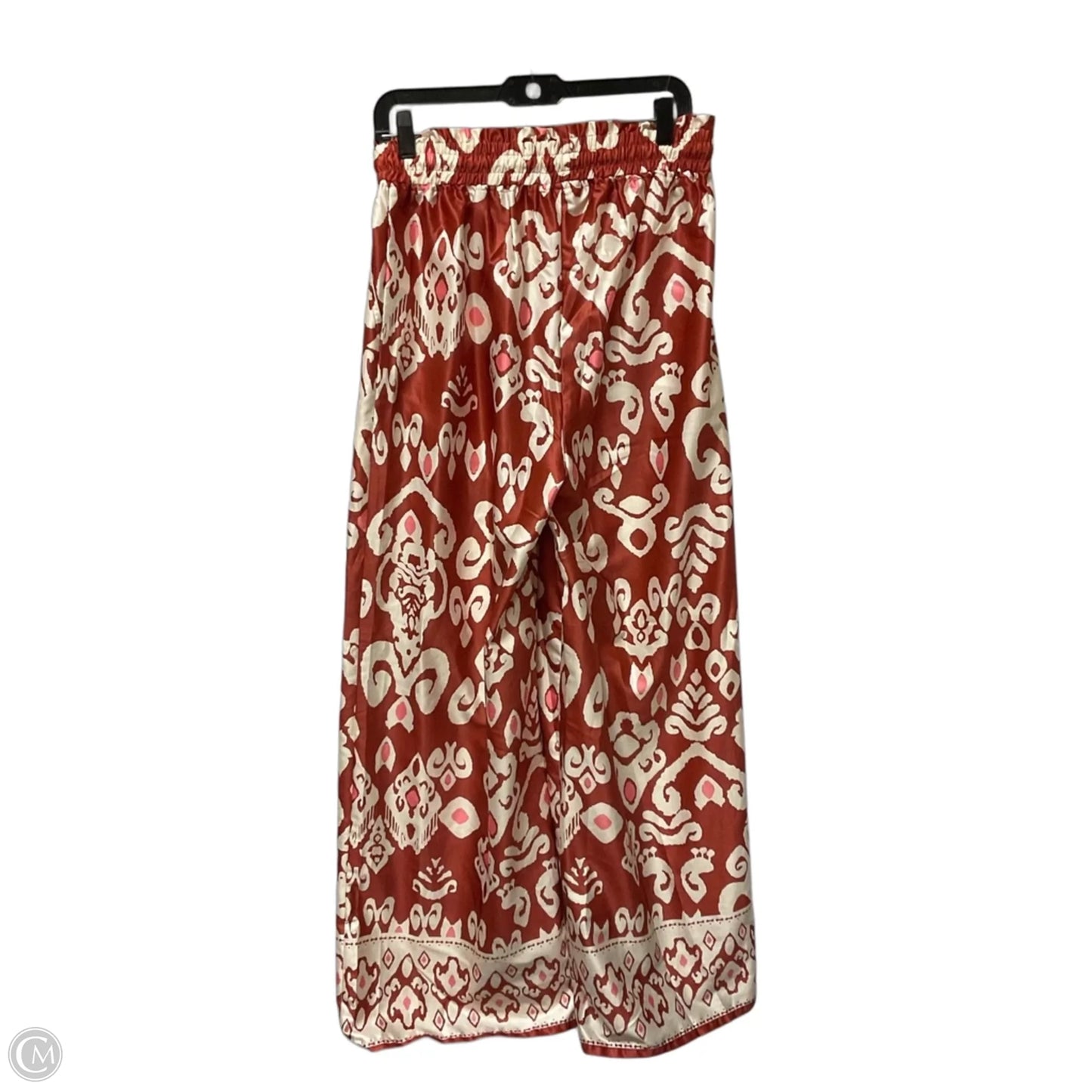 Pants Linen By Umgee In Brown & Cream, Size: M
