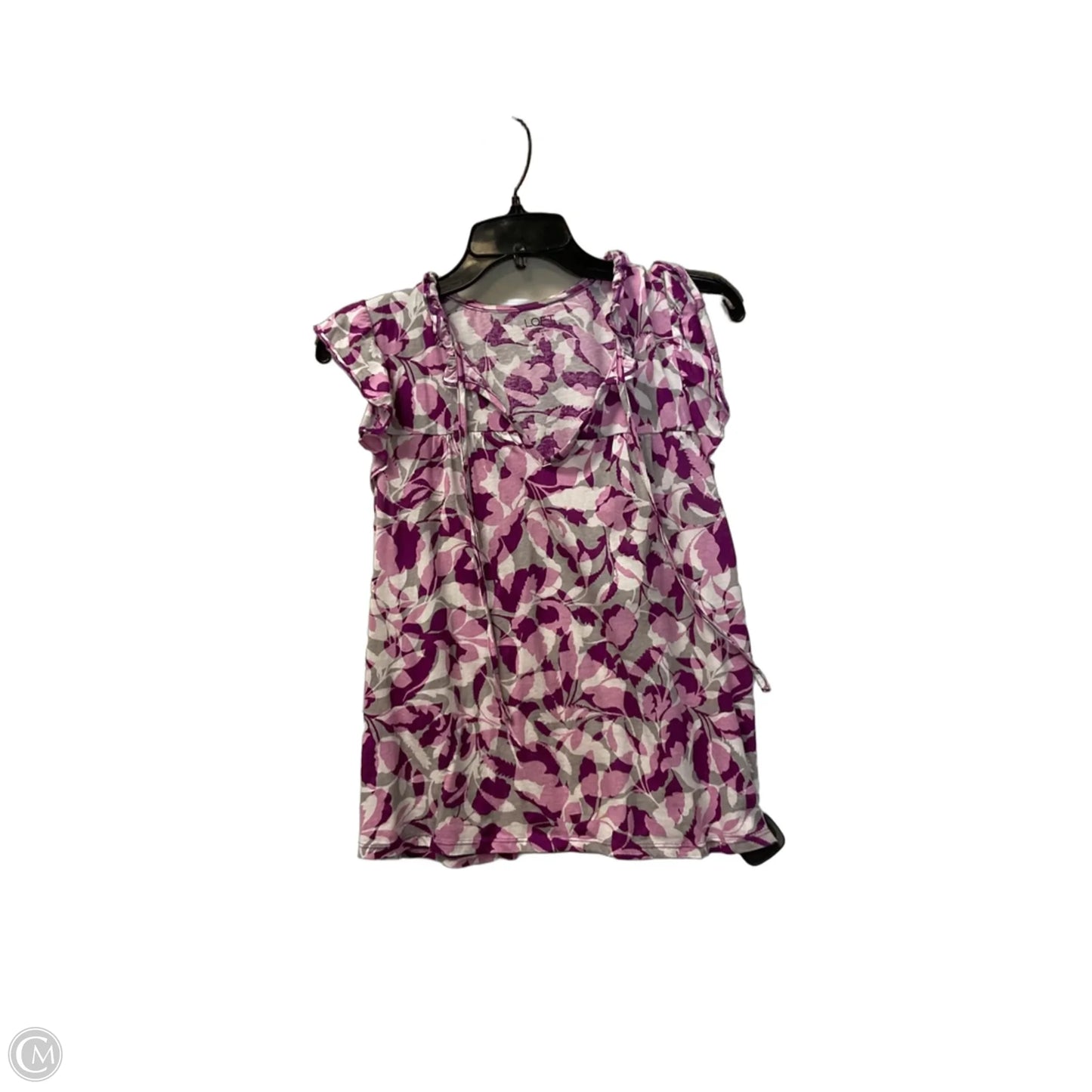 Top Sleeveless By Loft In Purple, Size: S