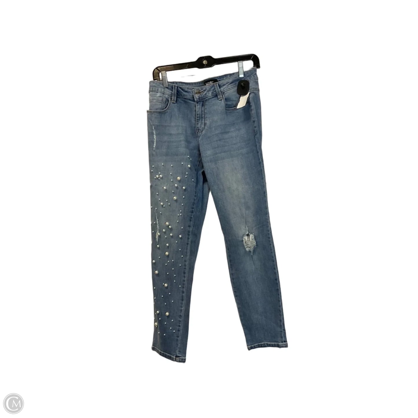 Jeans Straight By Nanette Lepore In Blue Denim, Size: 8