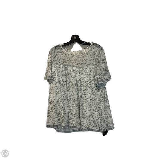 Top Short Sleeve By Max Studio In Polkadot Pattern, Size: 2x