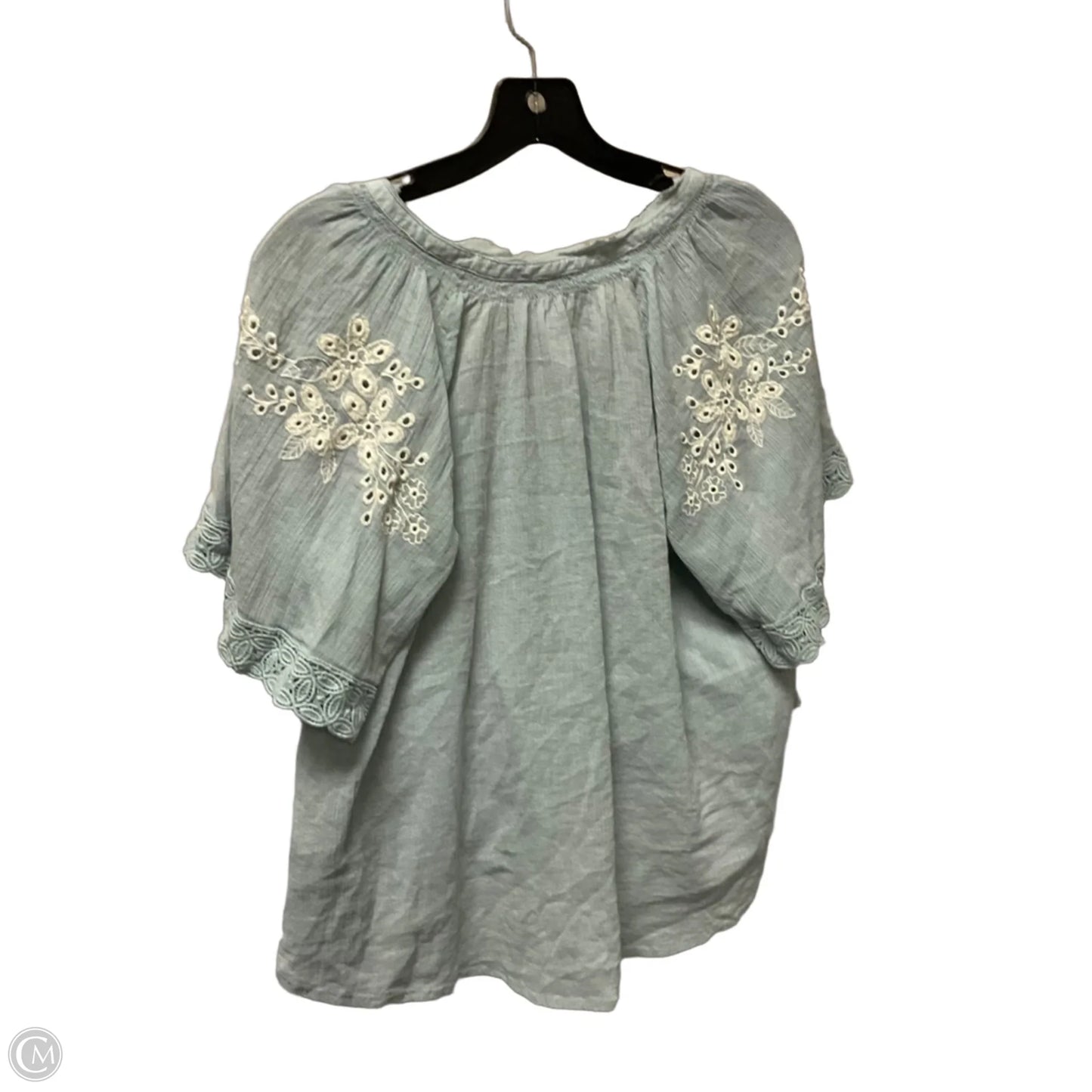 Top Short Sleeve By Free People In Blue, Size: Xs