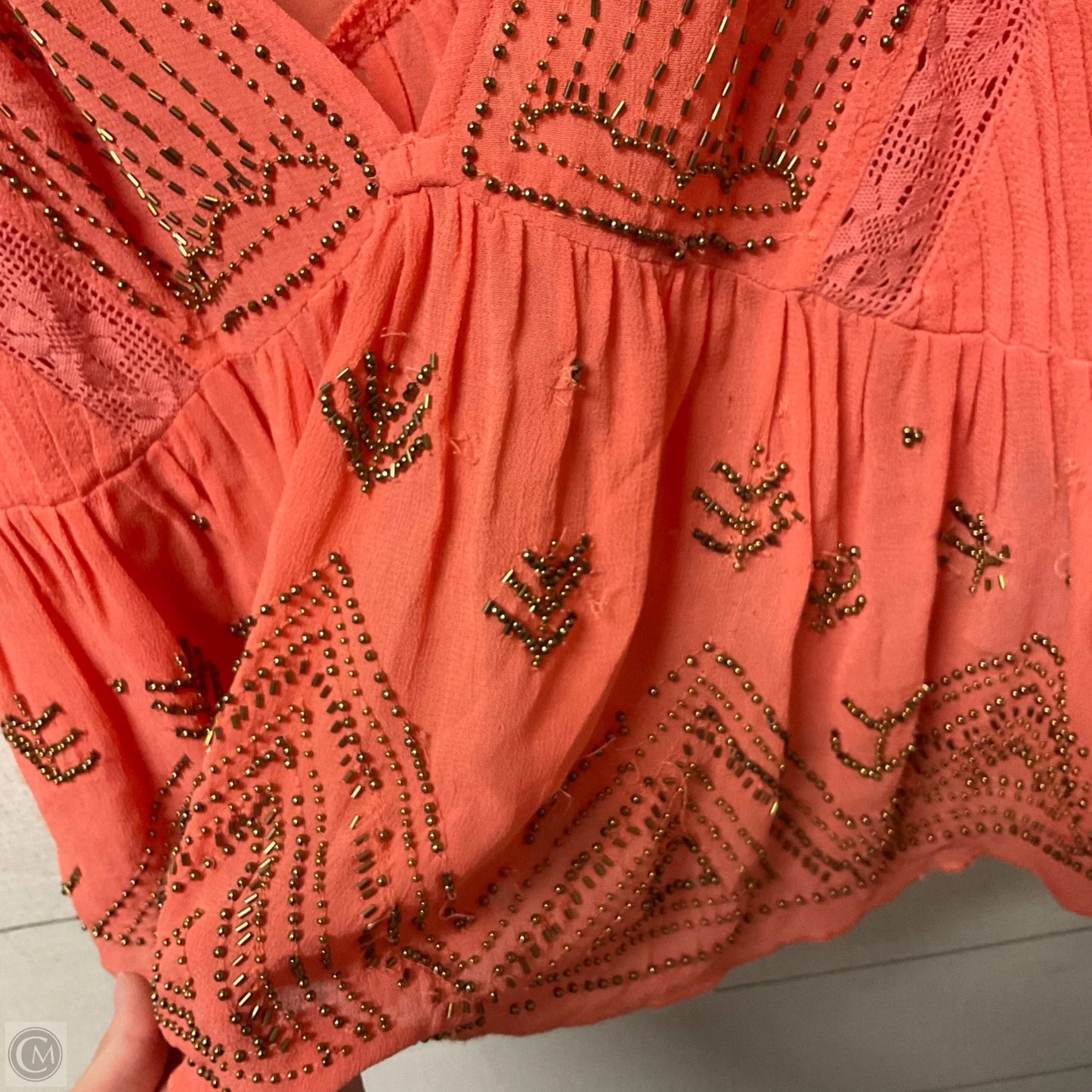 Top Sleeveless By Free People In Coral, Size: Xs