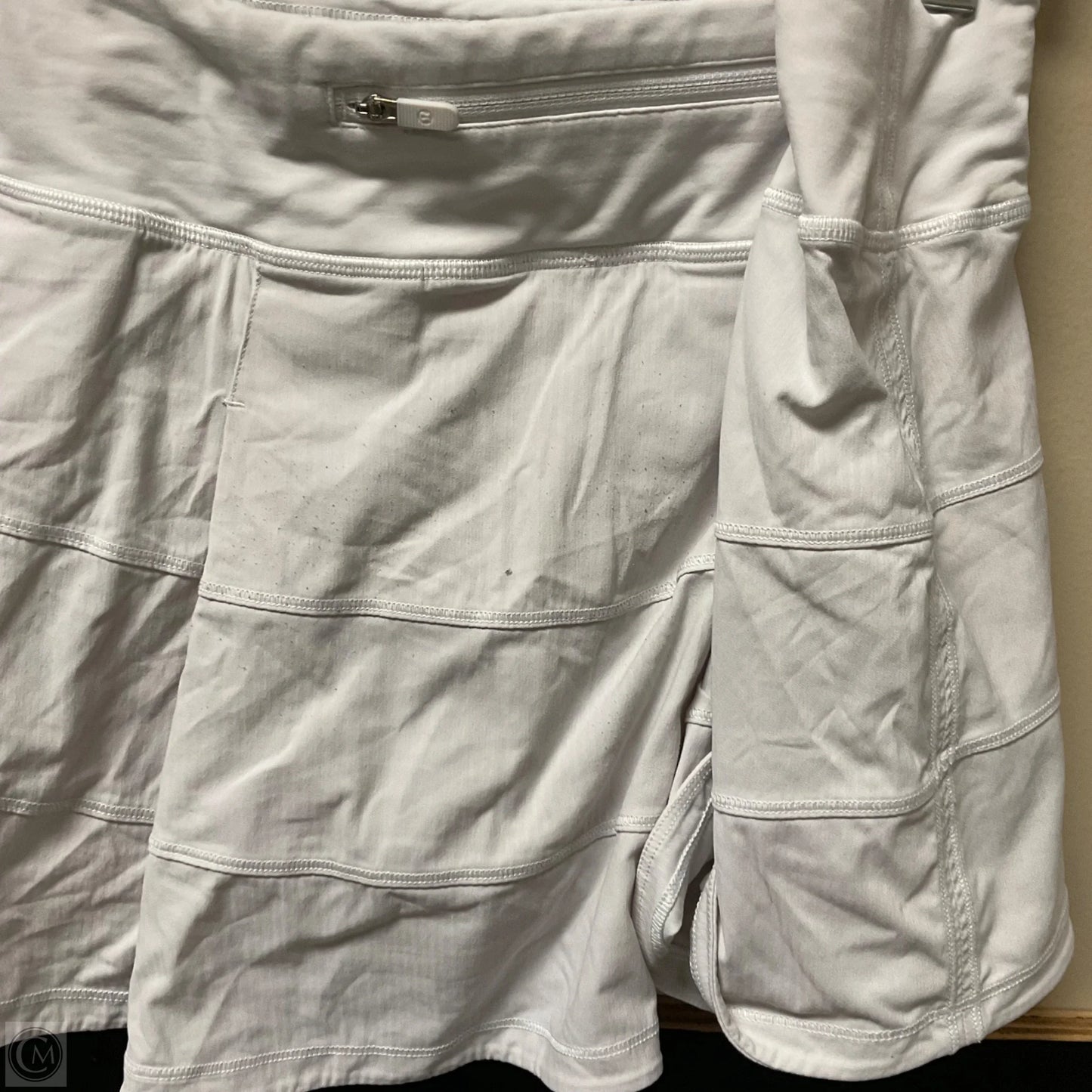 Athletic Skort By Lululemon In White, Size: L