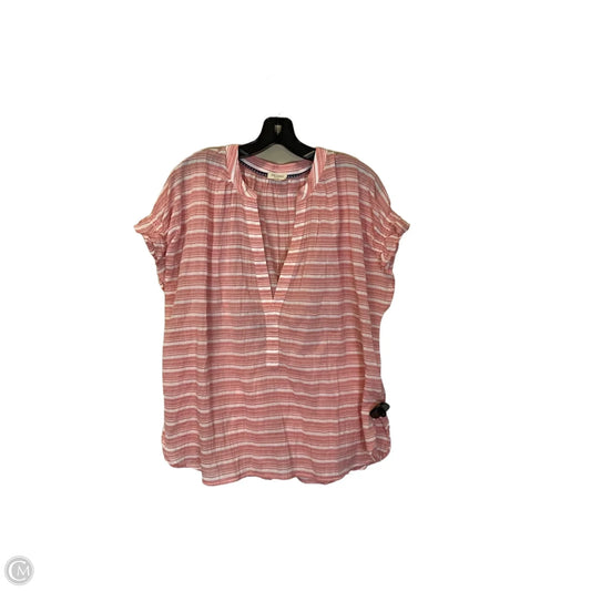 Top Short Sleeve By Pilcro In Pink, Size: Xl