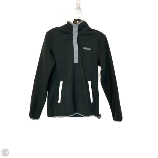 Jacket Fleece By Columbia In Black & Grey, Size: S