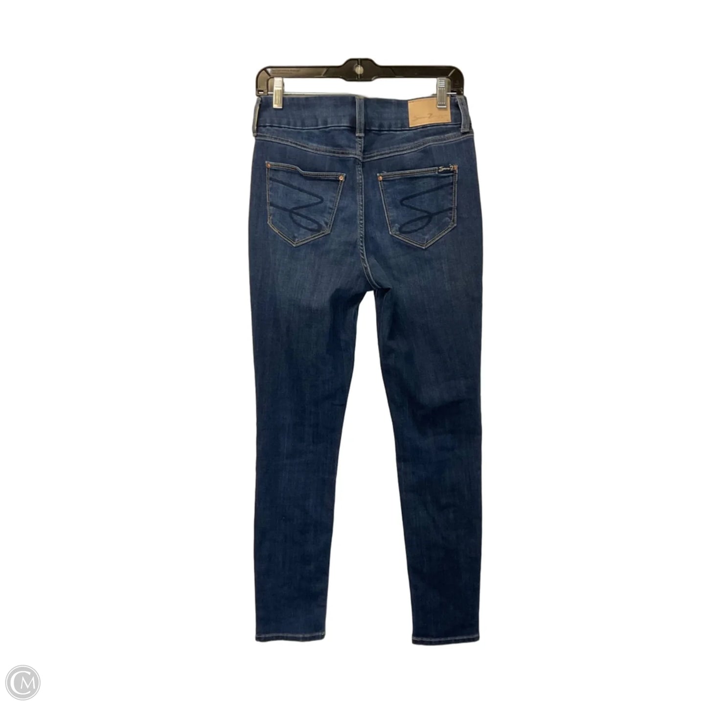 Jeans Straight By Seven 7 In Blue Denim, Size: 4