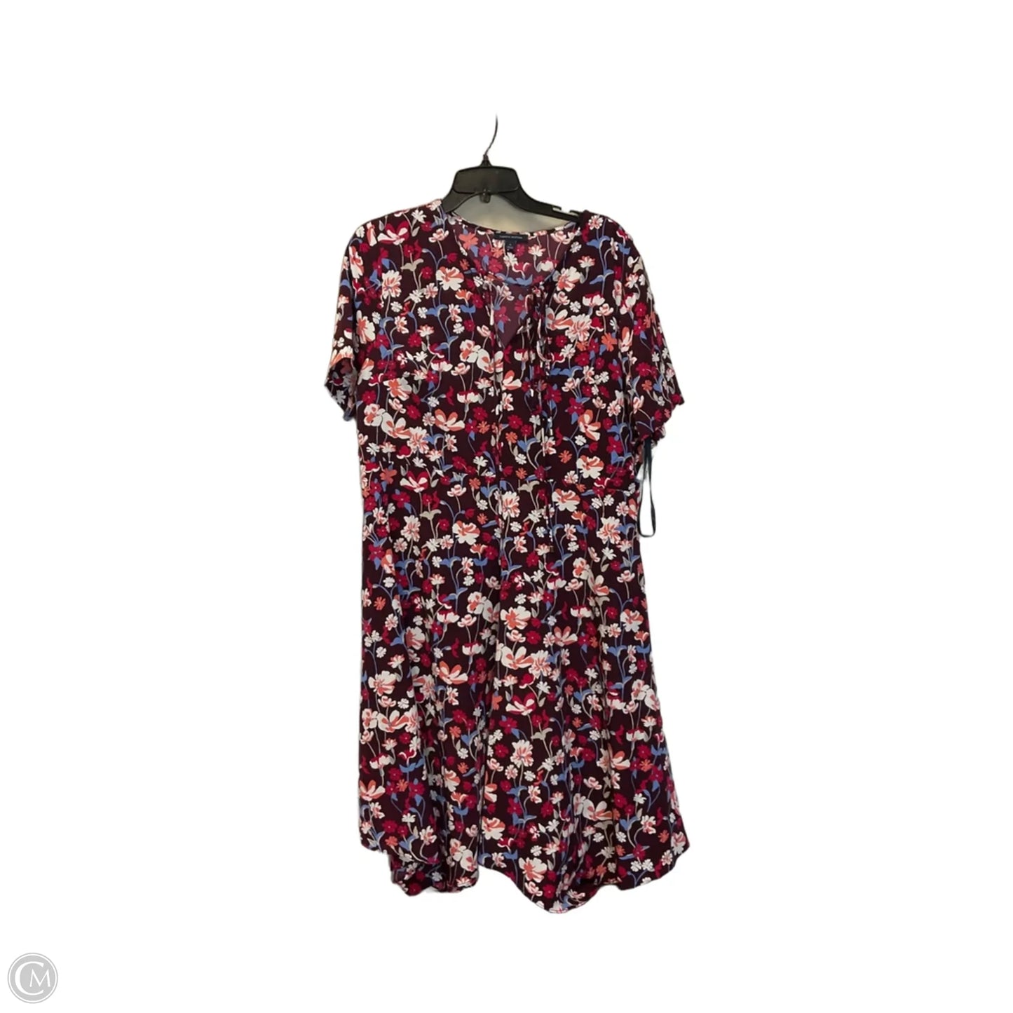 Dress Casual Midi By Tommy Hilfiger In Floral Print, Size: 16