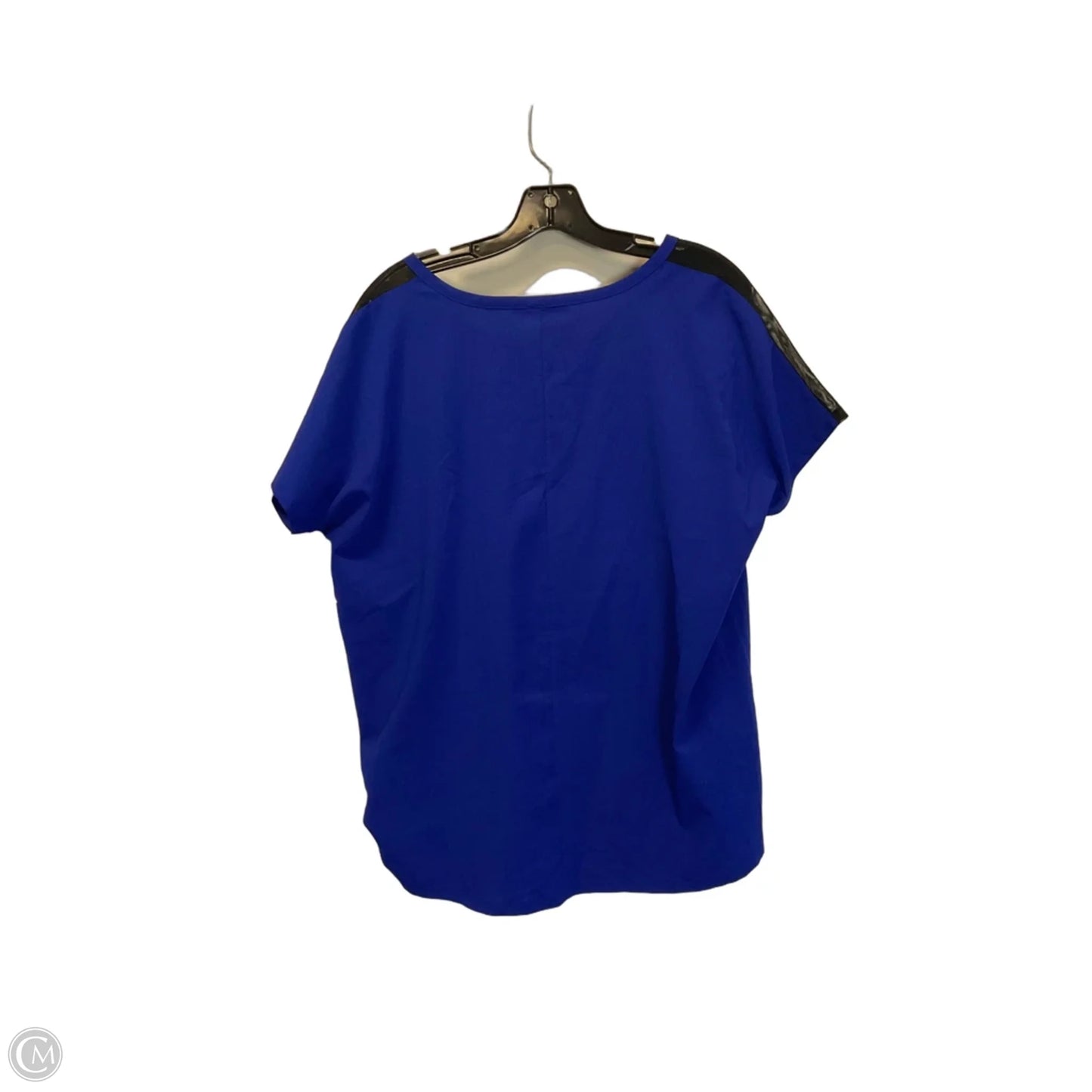 Top Short Sleeve By Tahari In Blue, Size: L