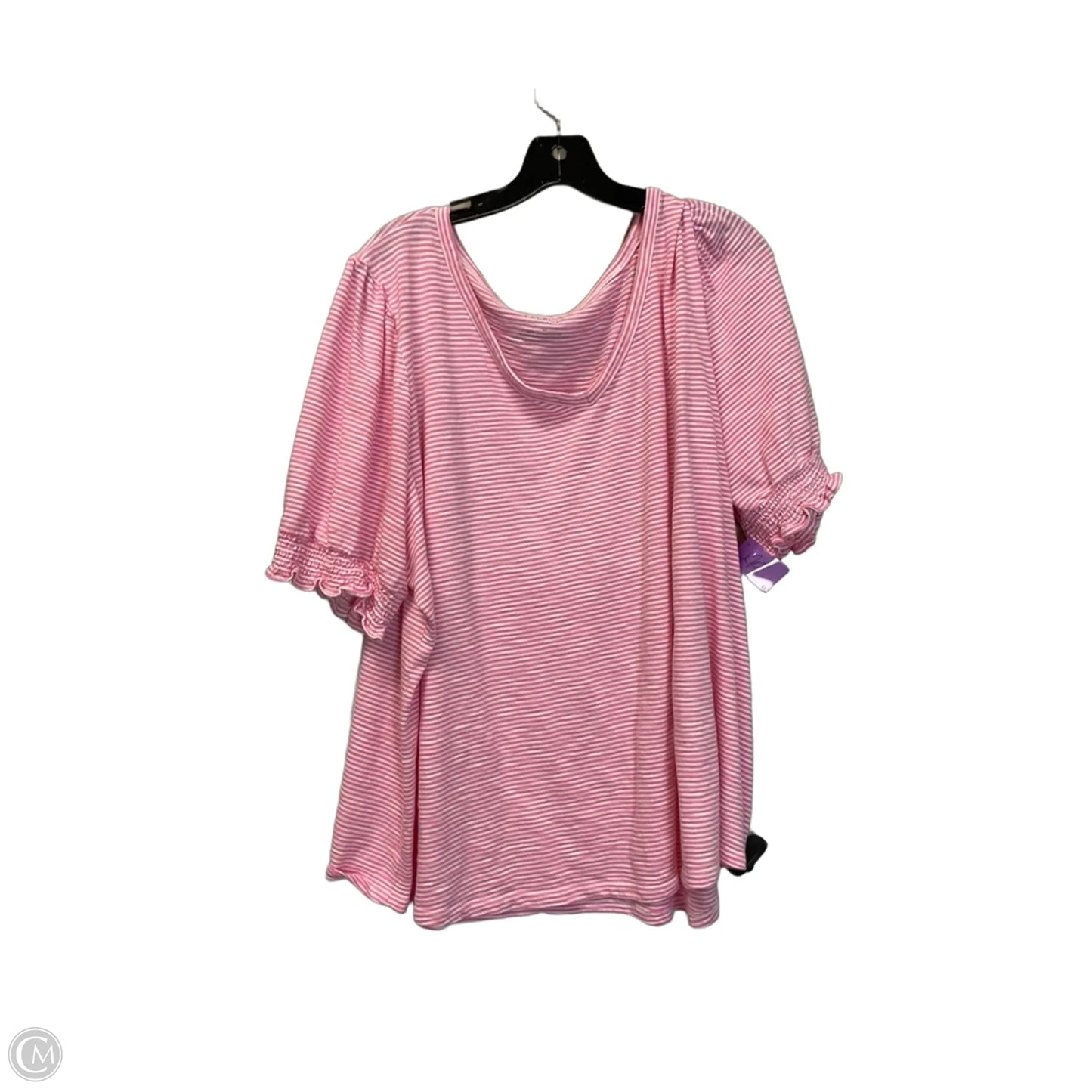 Top Short Sleeve By Talbots In Pink, Size: 3x