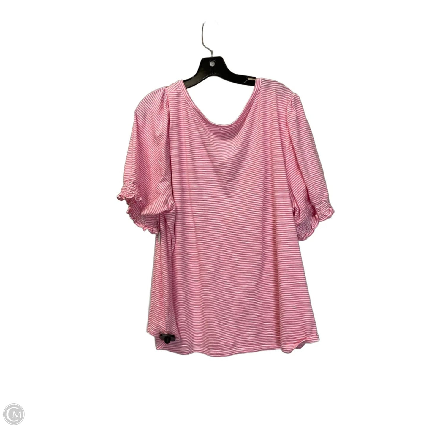 Top Short Sleeve By Talbots In Pink, Size: 3x