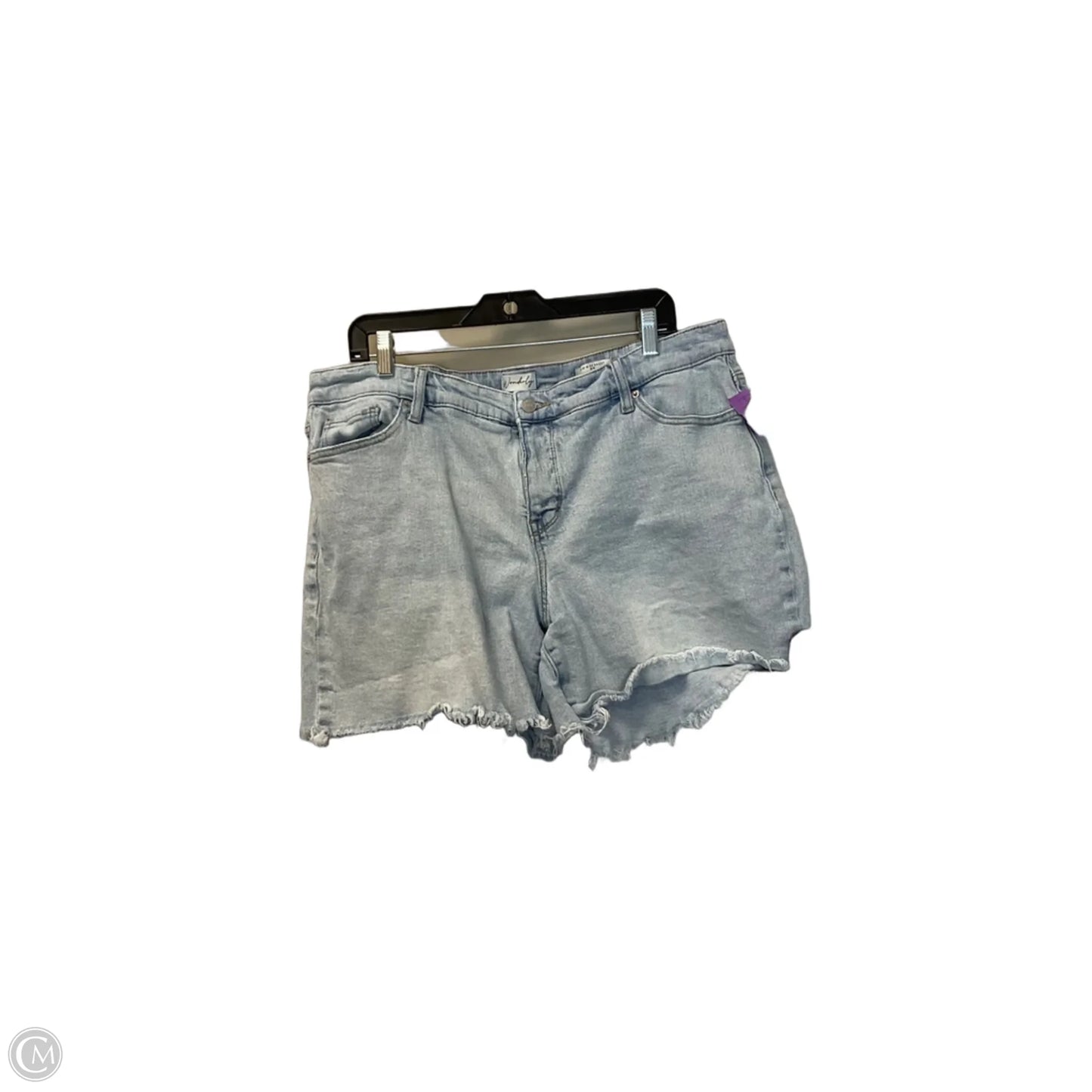 Shorts By Wonderly In Blue Denim, Size: 18