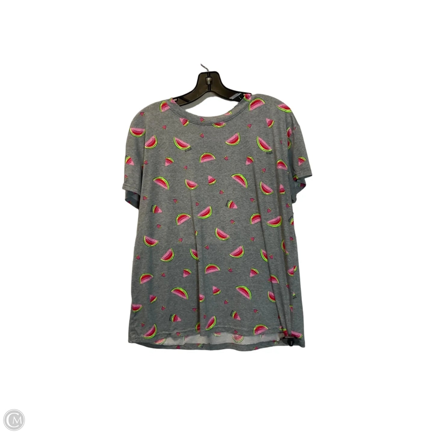 Top Short Sleeve By Joyspun In Grey, Size: M