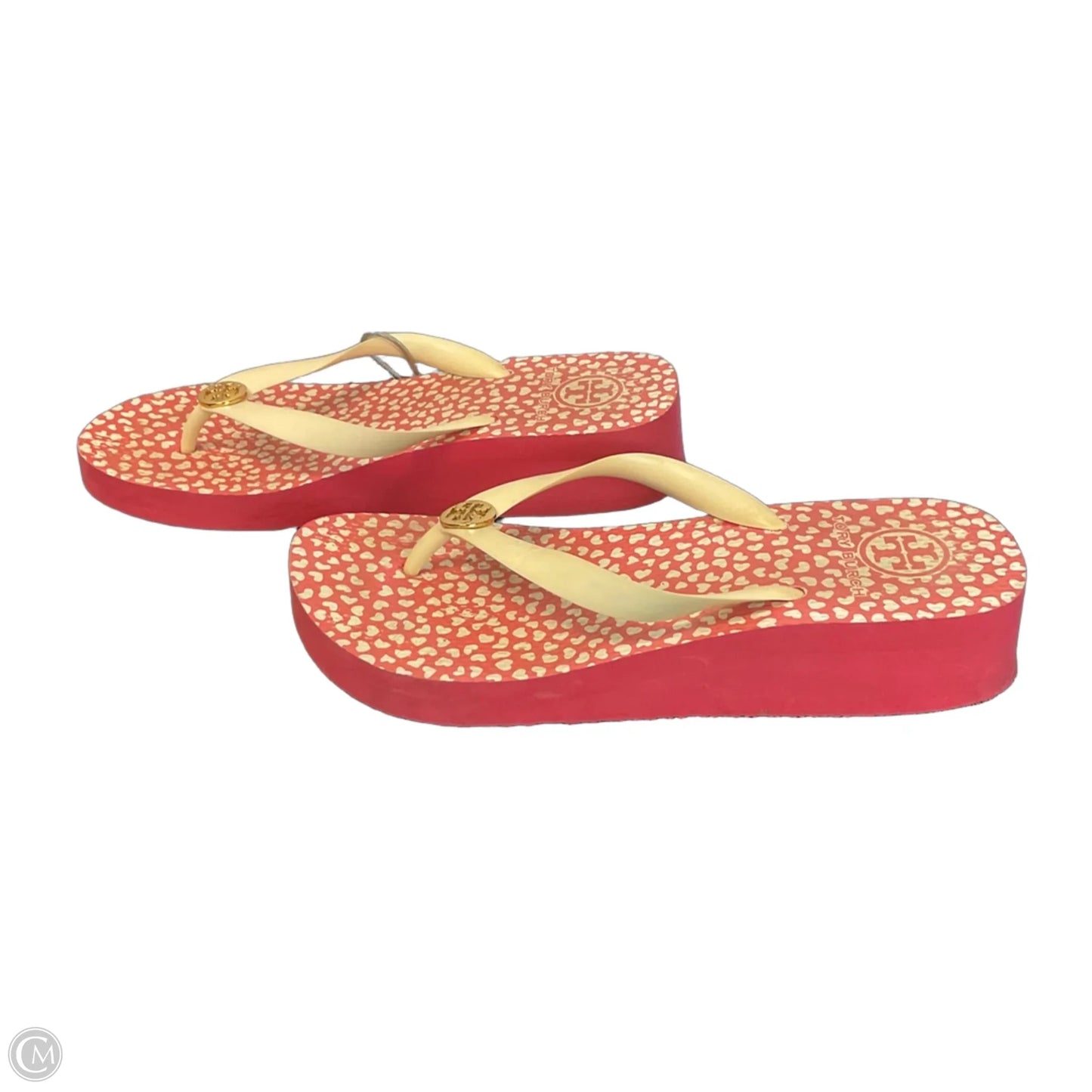 Sandals Designer By Tory Burch In Pink, Size: