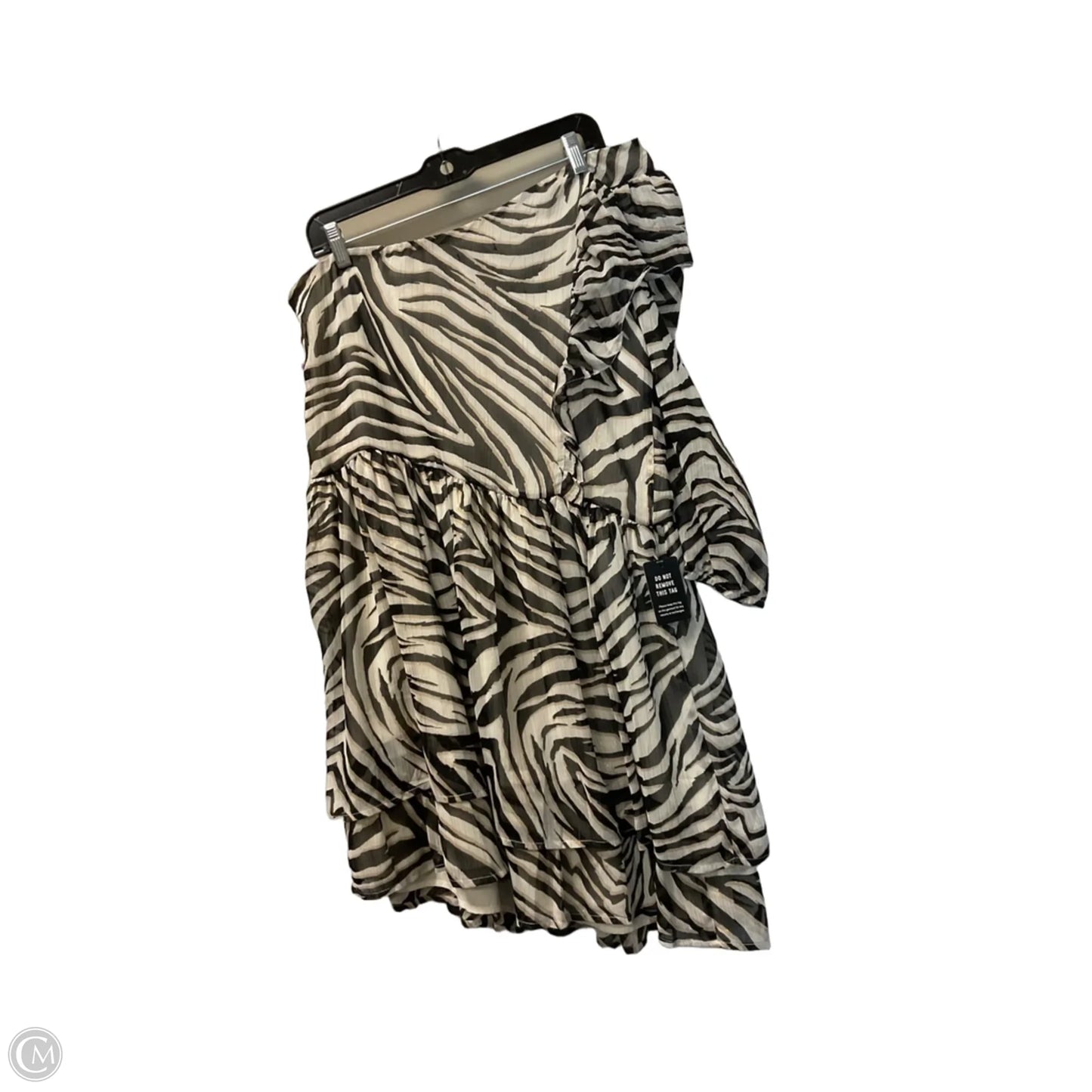 Dress Casual Short By Rachel Zoe In Black & Tan, Size: L