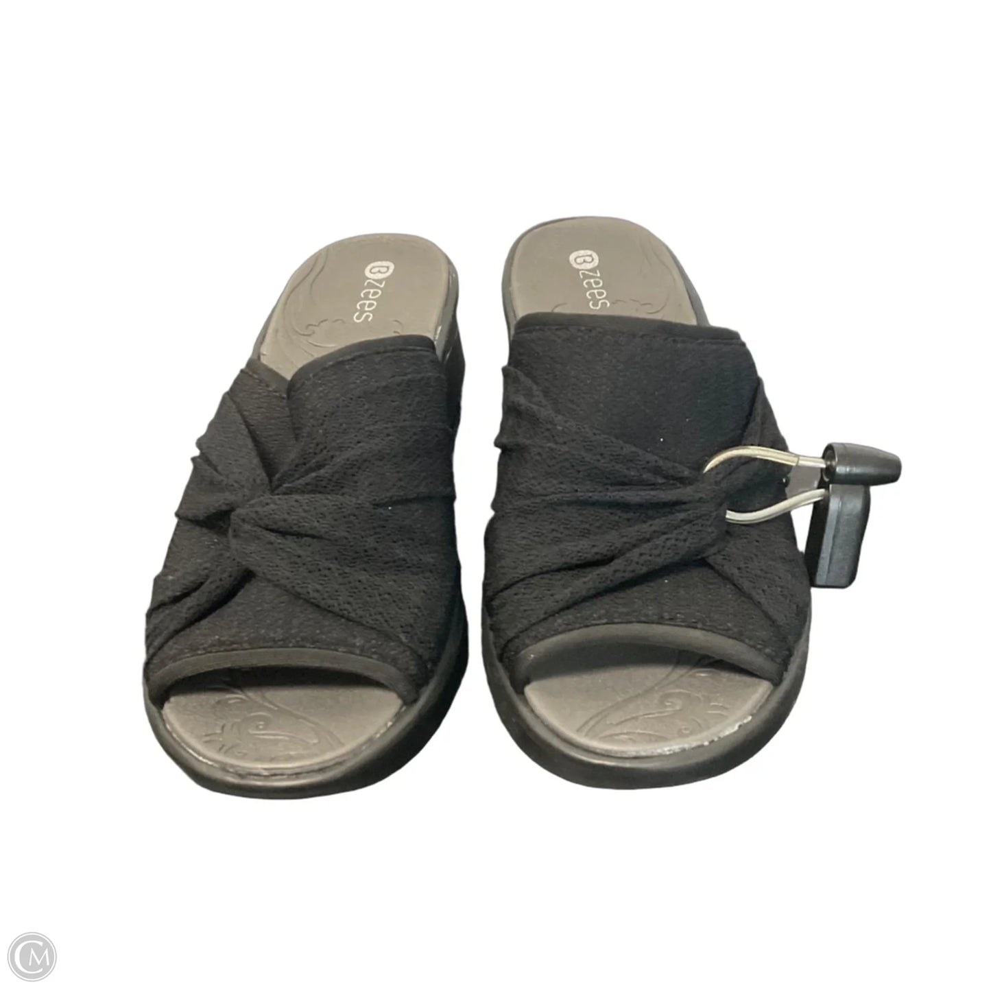 Sandals Heels Platform By Bzees In Black, Size: 7