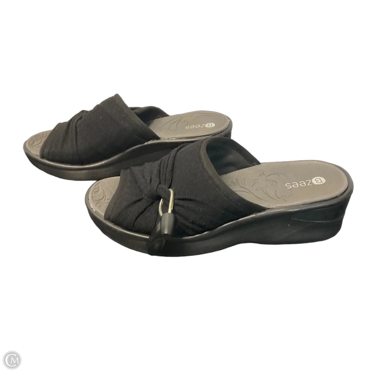 Sandals Heels Platform By Bzees In Black, Size: 7