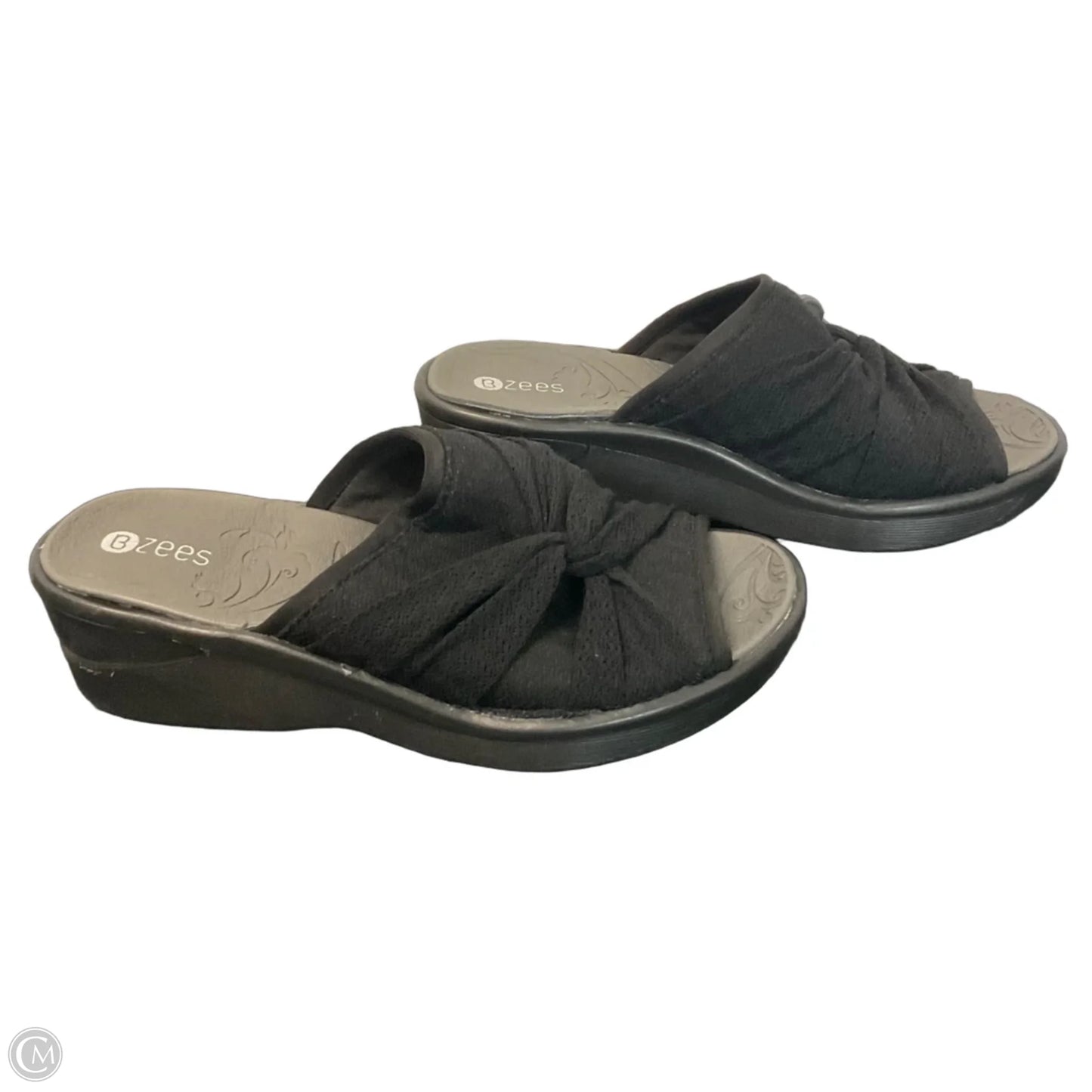Sandals Heels Platform By Bzees In Black, Size: 7