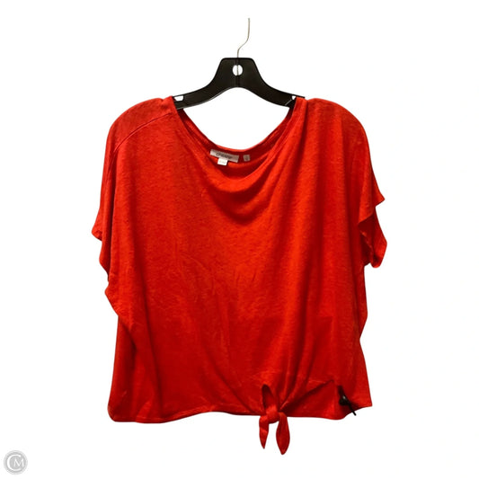 Top Short Sleeve By Chicos In Red, Size: M