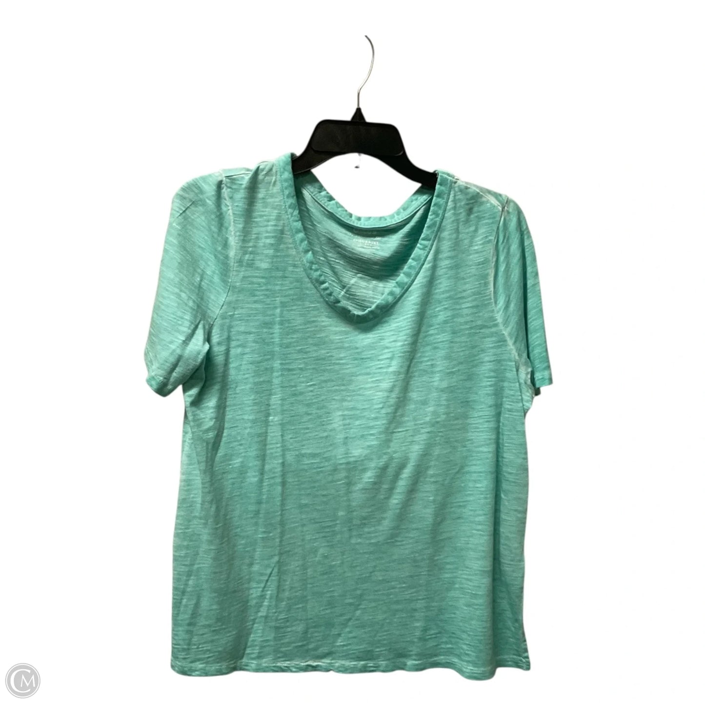 Top Short Sleeve By Chicos In Teal, Size: M