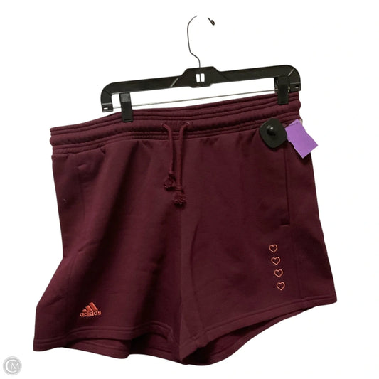Shorts By Adidas In Red, Size: L