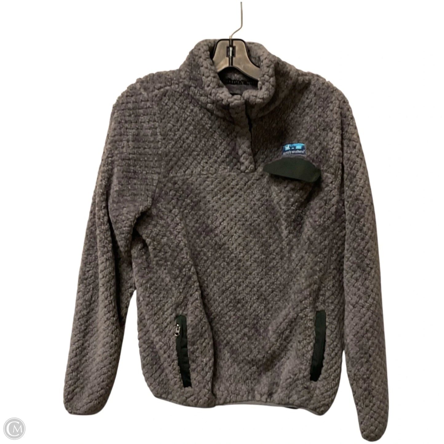 Jacket Fleece By Simply Southern In Purple, Size: S